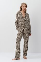 Пижама женская со штанами ARUELLE ELISE | Светло-бежевый + капучино