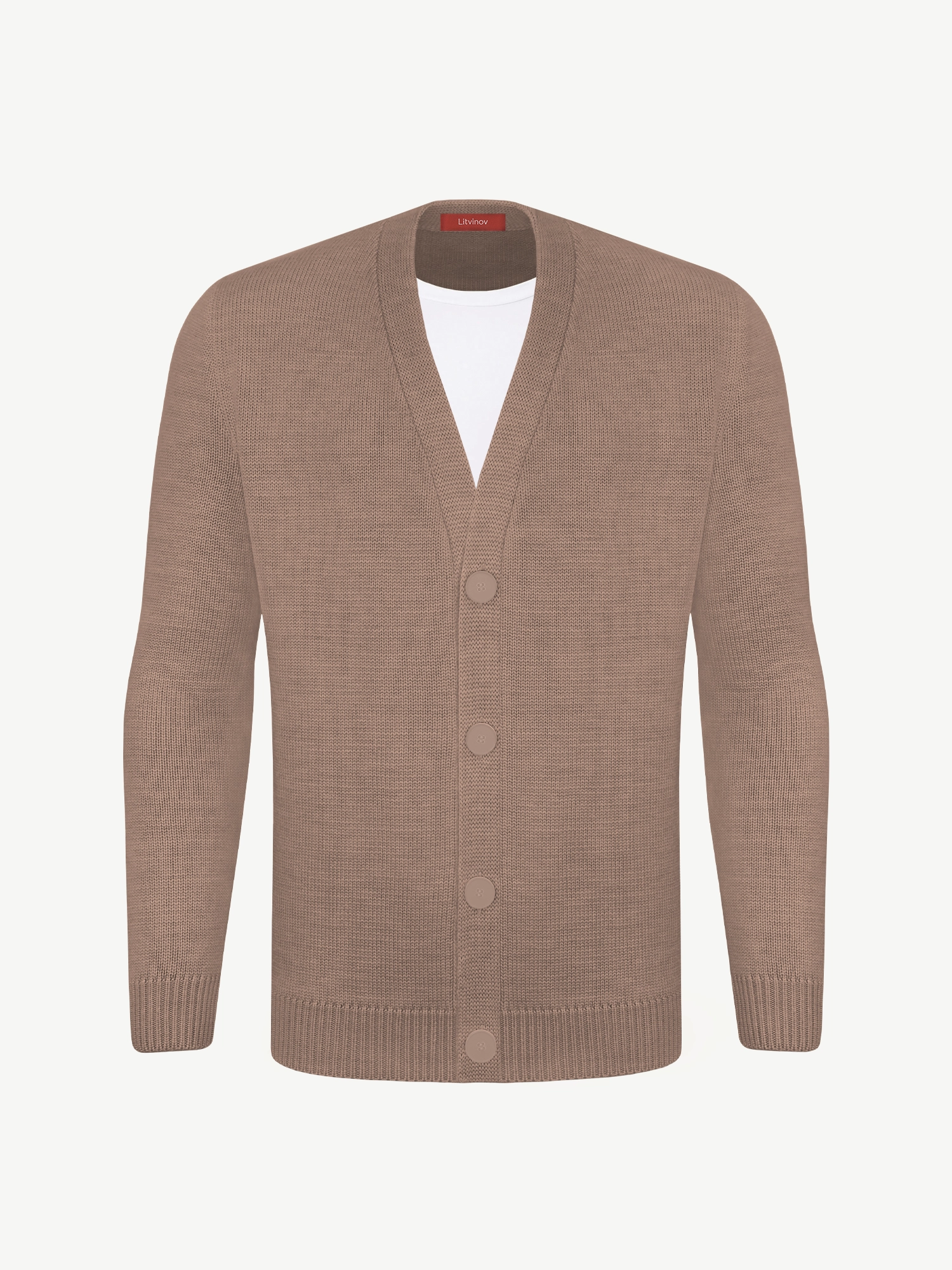 Кардиган с пуговицами из мягкой шерсти