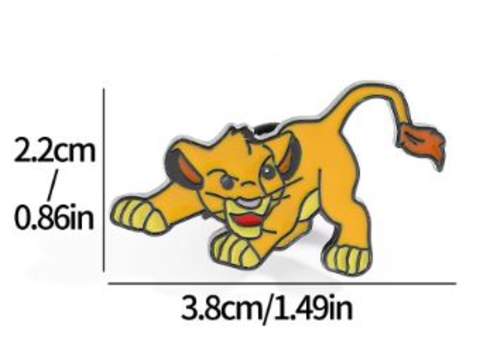 Король Лев значок металлический
