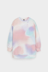 джемпер  для девочки  КР 302671/разноцветный спрей