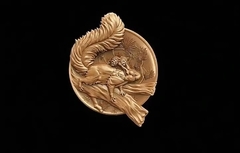 Силиконовый молд Белка (медальон) № 0479