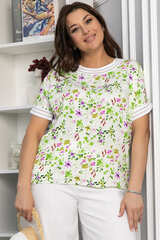 Блуза Лаванда (молочная) Б13818-1М LT Collection