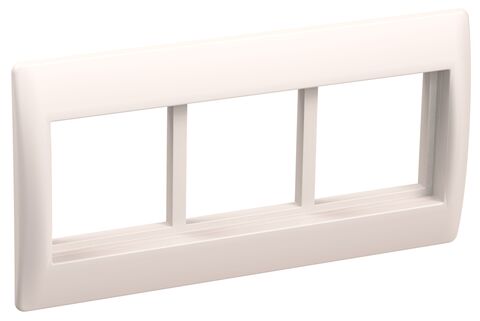 PRIMER Рамка и суппорт на 6 модулей 75мм белый IEK