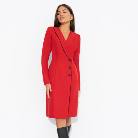 Платье на запах Судьбоносное решение (red)