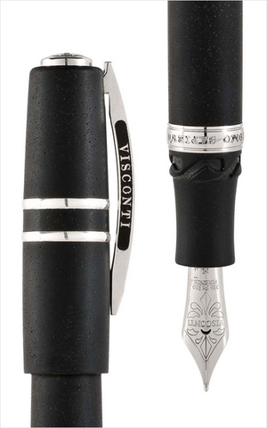 Ручка перьевая Visconti Homo Sapiens Steel Age Oversize, Black CT, Pd 23 K, F (Vs-591-99F)