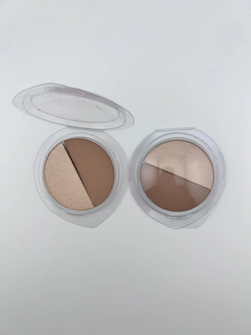 .test TopFace Instyle Хайлайтер-контуринг Contour & Higligter тон 01, золото, коричневый- РТ262
