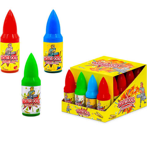 Жидкая конфета-спрей Пуля XXL 1кор*12бл*20шт, 50гр