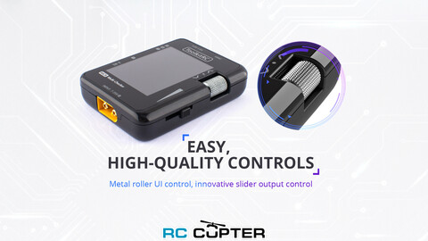 Тестер батарей и серво ToolkitRC MC8 (2-8S, USB-C, XT60, PWM, PPM, SBUS)
