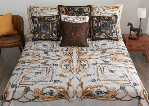 Покрывало 270x270 Mastro Raphael Harnais Vel white-multic