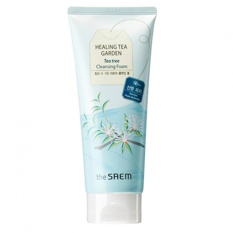 The Saem Healing Tea Garden Tea Tree Cleansing Foam Пенка для лица увлажняющая с экстрактом чайного дерева