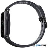 Uniq STRADEN Waterproof Leather/Silicone Strap for Apple Watch 42|44|45mm Black