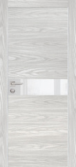 Дверь PX-13 AL кромка с 2-х ст. / Цвет Дуб скай бежевый / белоснежный лакобель / Двери PROFILO PORTE