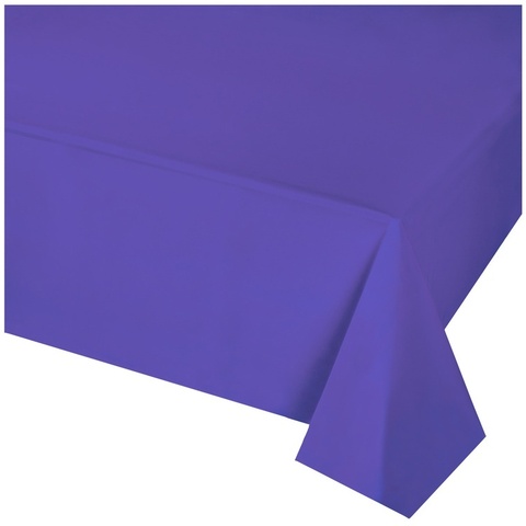 Скатерть п/э, однотонная Фиолетовый, 1,4*2,75 м