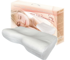 Подушка ортопедическая под голову специальной формы из экологически чистого материала с эффектом "памяти"