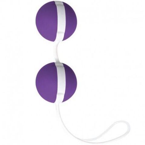 Фиолетово-белые вагинальные шарики Joyballs Bicolored - Joy Division 15044