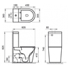 BelBagno BB2149CPR/BB2149T/BB865SC Унитаз-компакт безободковый BelBagno FLAY-R BB2149CPR/BB2149T/BB865SC