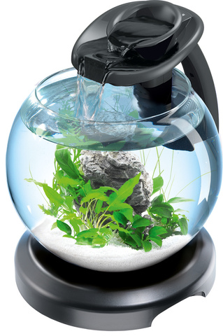 Tetra cascade globe DUO water аквариум круглый черный 6.8л