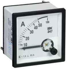 Амперметр Э47 50/5А кл. точн. 1,5 96х96мм ИЭК