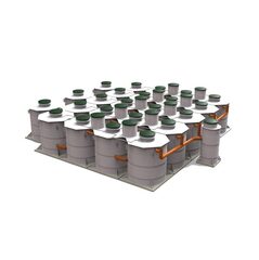 Станция биологической очистки Коло Веси Kolo lima 500/ 100000 л. в сутки / 500 чел. (2000x2000x2445см;) - арт.560261