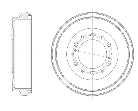 Барабан тормозной G-brake  GD-06797