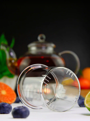 Стеклянный заварочный чайник со стеклянной колбой "Лотос", 1200 мл