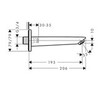 Hansgrohe Logis 71410670 Излив для наполнения ванны 195 мм (чёрный матовый)