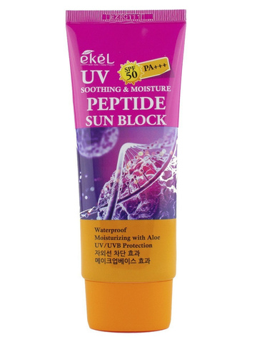 Солнцезащитный крем для лица Ekel, с пептидами SPF 50+/PA+++, 70 мл