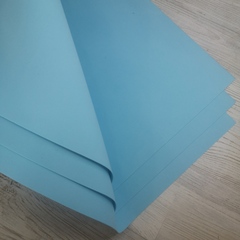 Фоамиран китайский Светло голубой. Толщина 1.0мм. Лист 60х70см.