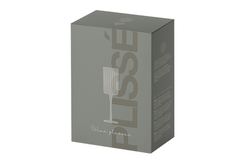 Набор бокалов для красного вина 2шт 520мл Pozzi Milano 1876 Modern Classic серый