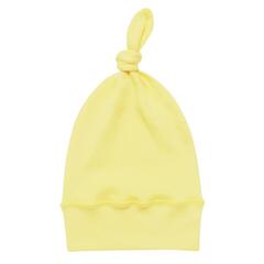 Шапочка с узелком (светло-желтая)