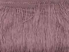 Тесьма текстиль бахрома, 20 см, чайная роза