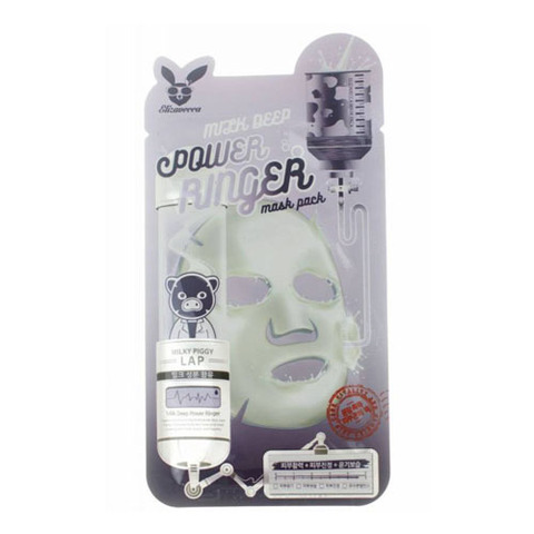 Elizavecca Milk Deep Power Ringer Mask Pack - Осветляющая тканевая маска для лица на основе молока