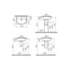 Vitra 5087B003-0001 *Normus раковина, 55 см, цв.белый
