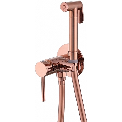 Abber Wasser Kreis AF8125RG Смеситель с гигиеническим душем, цвет: розовое золото