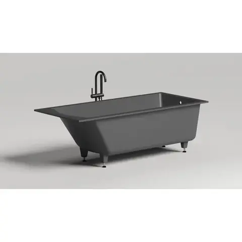 Salini CASCATA 180x80 104213GRF Ванна встраиваемая S-Sense, глянцевый, RAL полностью