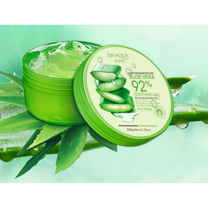 Увлажняющий гель для лица и тела с натуральным соком Aloe Vera, 220гр