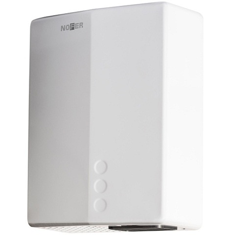 Сушилка для рук, цвет:белый Nofer Bigflow Evo 01481.W