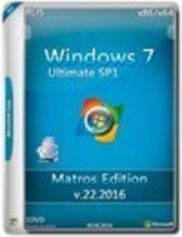 Windows 7 Ultimate SP1 x86/x64 Matros Edition v.22 [2016, RUS]