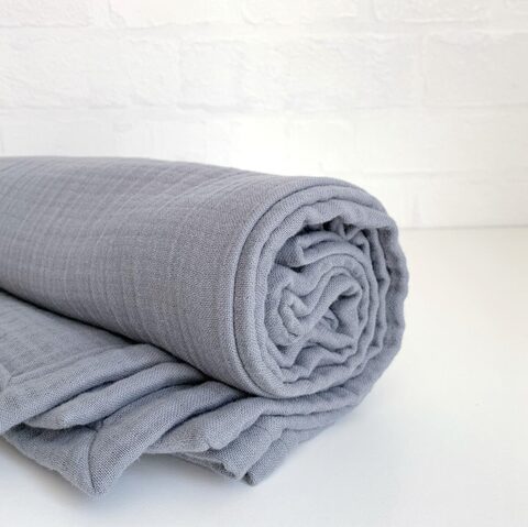 Плед муслин "Светло серый"