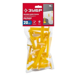 ЗУБР РЕПЕР, 70 мм, 20 шт, маяки для пола самоклеящиеся (301616-20)