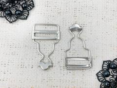 Пряжка для комбинезона, ш. 2,6 см, L 5,2 см, никель