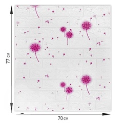 Самоклеящаяся мягкая панель ПВХ Шаде 770х700х3 мм