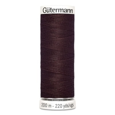 Нить Sew-All 200 м, Gutermann, 175 т.красный шоколад