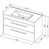 Aquanet 277509 Тумба Августа 100 (Flat) цв.белый глянец (277509)