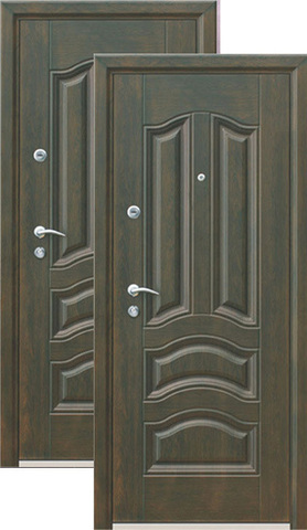 Входная металлическая дверь Голден Грин (бархатный трансфер 4D+бархатный трансфер 4D)  Кайзер из стали 1,5 мм с 2 замками