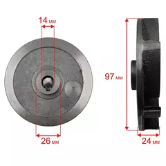 Крыльчатка QUATTRO ELEMENTI Sewage 1100F Ci-Cut (645-297-146)