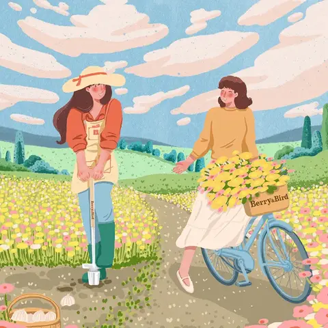 Высаживатель луковиц с длинной ручкой Berry&Bird