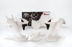 Комплект пластика для KTM SX125-150/SXF250-450 16-18, SX250/XC-F/XC250-450 17-18, бело-черный RTech R-KITKTM-BN0-516