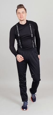 Утеплённые лыжные брюки-самосбросы NORDSKI Premium черные