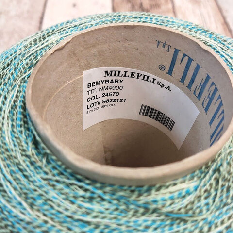 Фасонный хлопок MILLEFILI / BEMYBABY 490 бирюзово-зеленый
